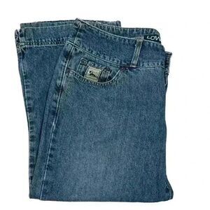 Cruel Girl Low Rise Button Up Jean Capris Size 9